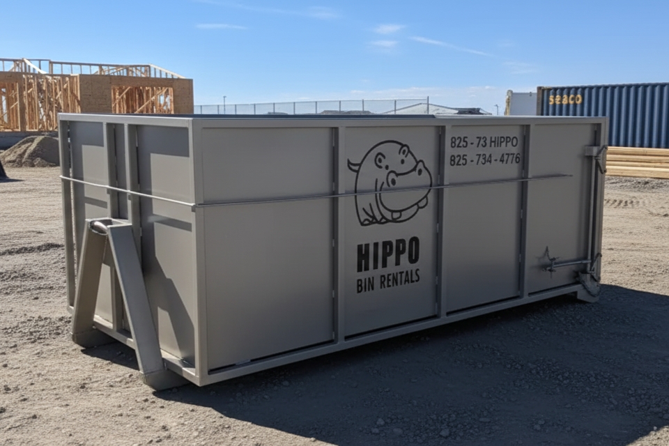 12 Yard Driveway-Friendly Bin — garbage bin rental calgary